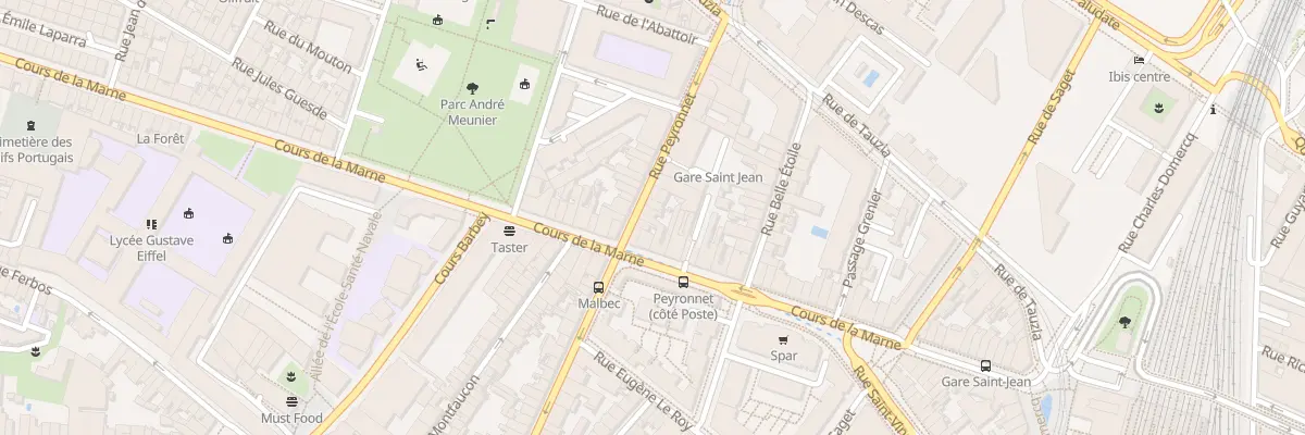 Plan du 56 Rue Peyronnet à Bordeaux