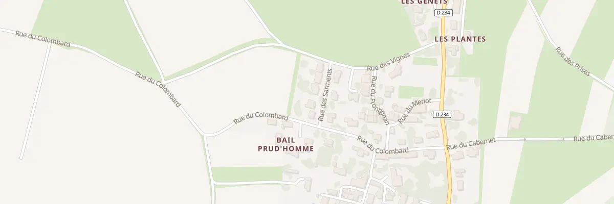 Plan du 3 Rue des Sarments à Chaniers