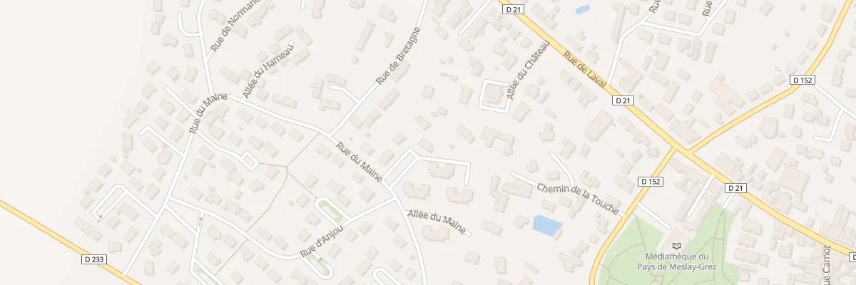 Plan du 12 Rue du Maine à Meslay-du-Maine