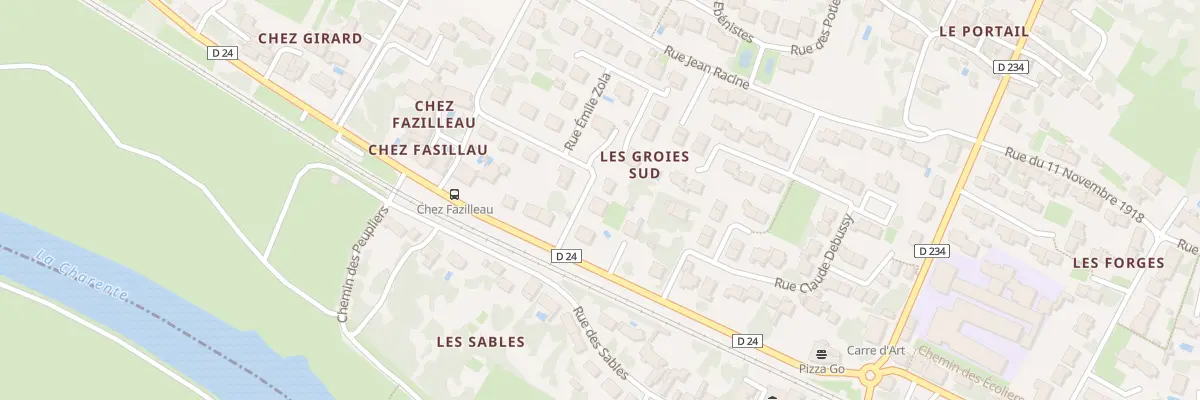 Plan du 4 Rue Jean Moulin à Chaniers