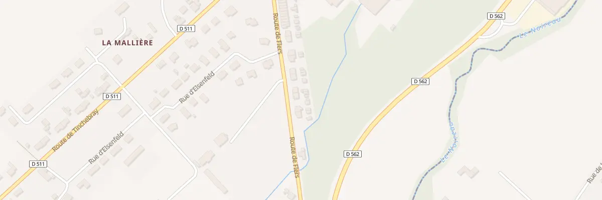 Plan du 67 Rte de Flers - Conde Noireau à Condé-en-Normandie