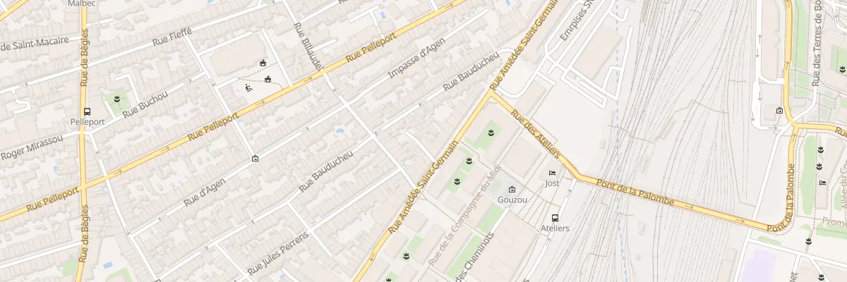 Plan du 75 Rue Amédée Saint-Germain à Bordeaux