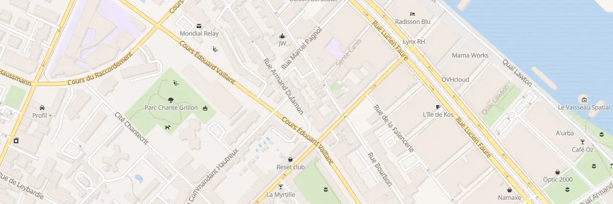 Plan du 7 Rue Armand Dulamon à Bordeaux
