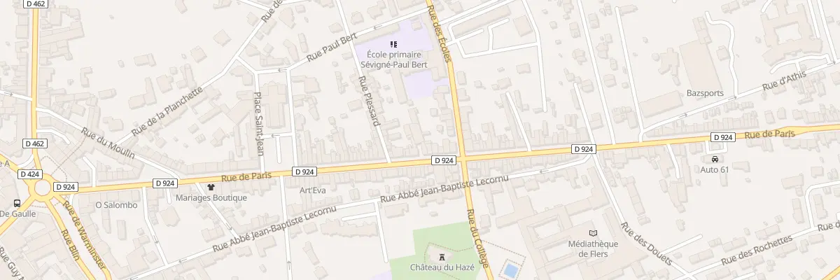 Plan du 133 Rue de Paris à Flers