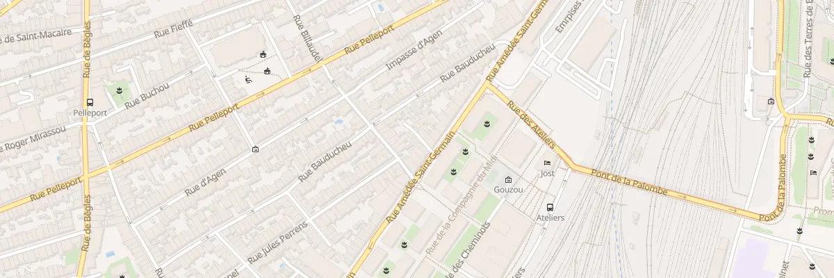 Plan du 76 Rue Amédée Saint-Germain à Bordeaux