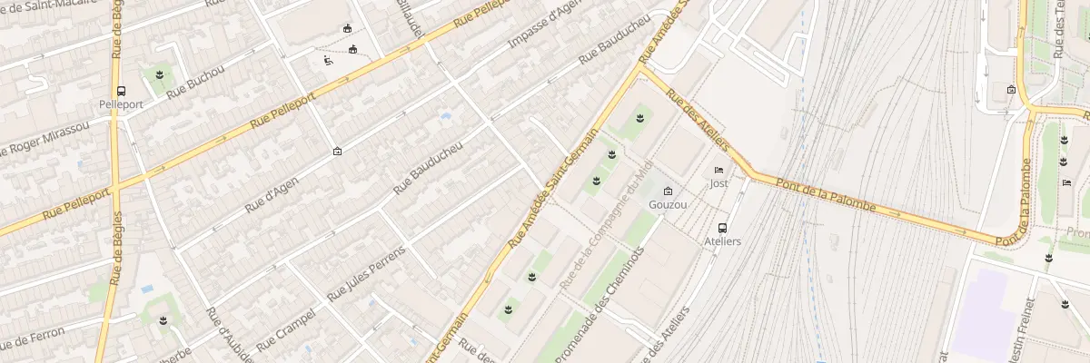 Plan du 80 Rue Amédée Saint-Germain à Bordeaux