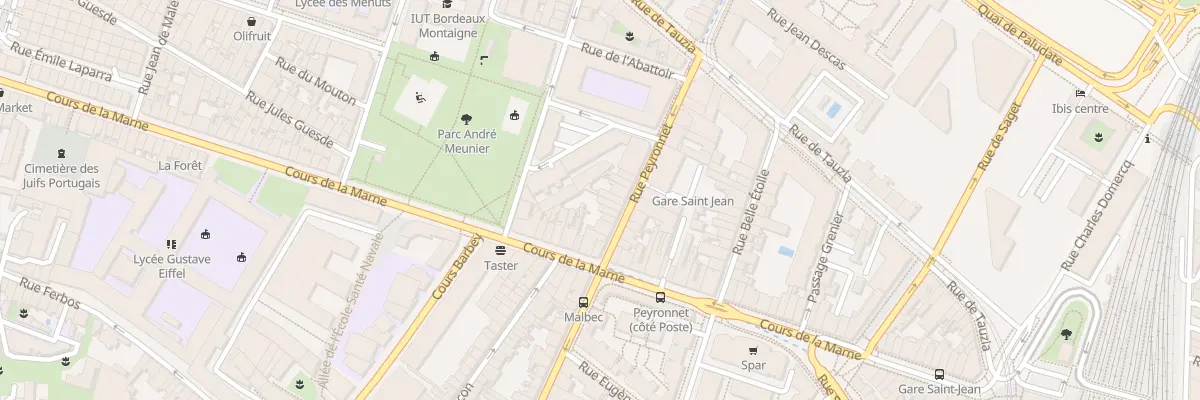Plan du 73 Rue Peyronnet à Bordeaux