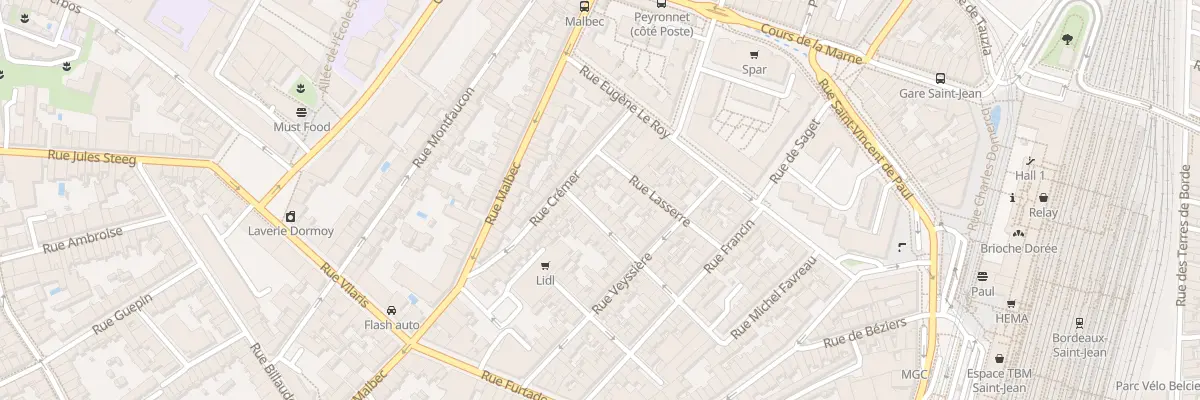 Plan du 8 Rue du Serporat à Bordeaux