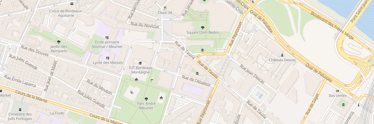 Plan du 4 Rue des Etables à Bordeaux
