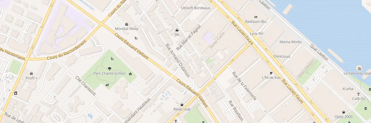 Plan du 17 Rue Armand Dulamon à Bordeaux