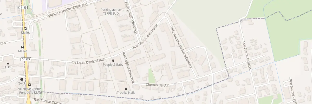 Plan du 36 Rue Louis Denis Mallet à Bègles