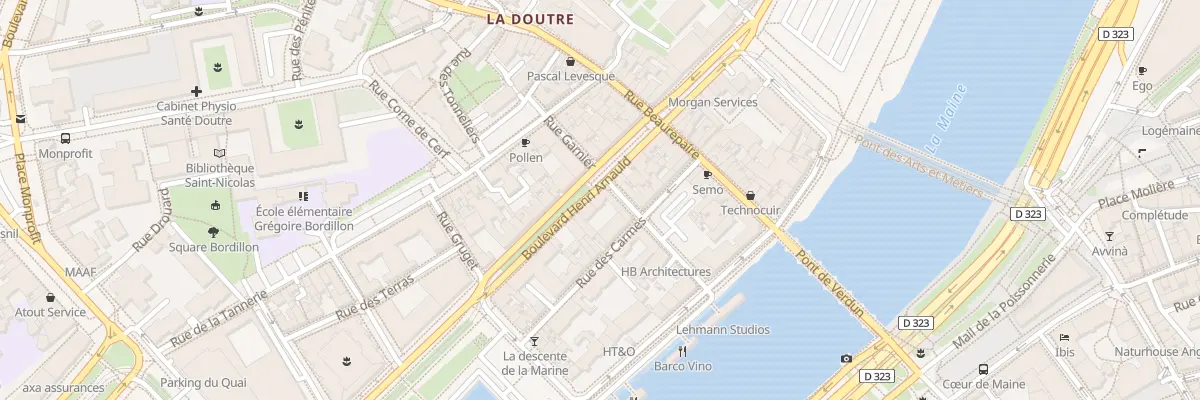 Plan du 7 Bd Henri Arnauld à Angers