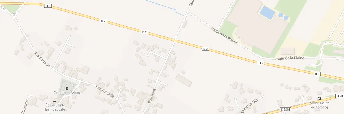Plan du 14 Rue Haut à Abos