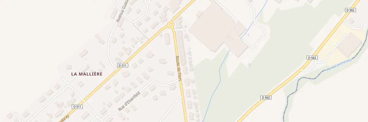 Plan du 47 Rte de Flers - Conde /Noireau à Condé-en-Normandie