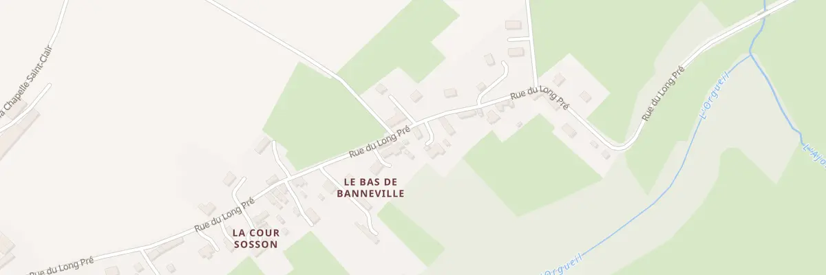 Plan du 660 Rue du Long Pre - Banneville à Malherbe-sur-Ajon