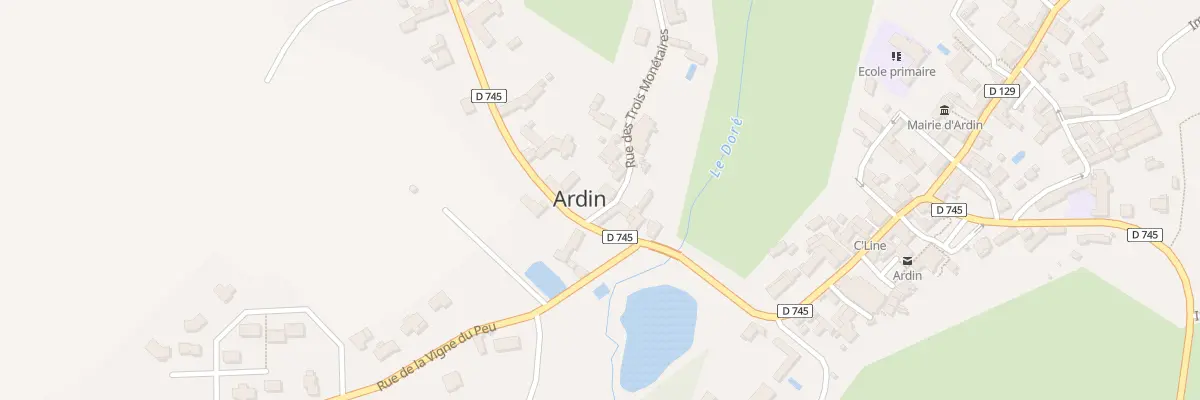 Plan du 1 Rue des Trois Monetaires à Ardin