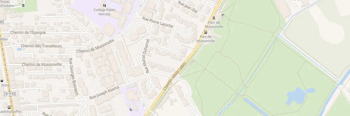 Plan du 9 Rue Pierre Laroche à Bègles