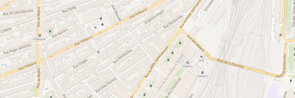 Plan du 160 Rue Billaudel à Bordeaux