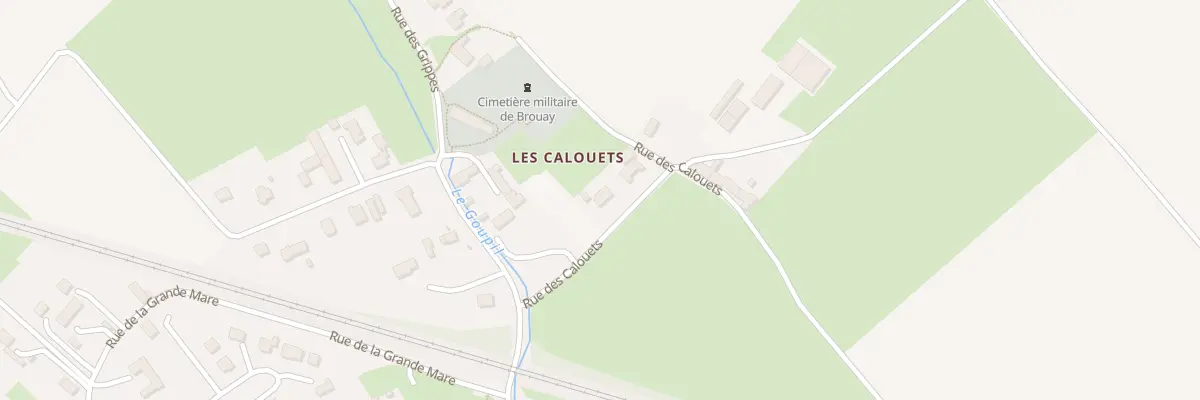 Plan du 3 Rue des Calouets Brouay à Thue et Mue