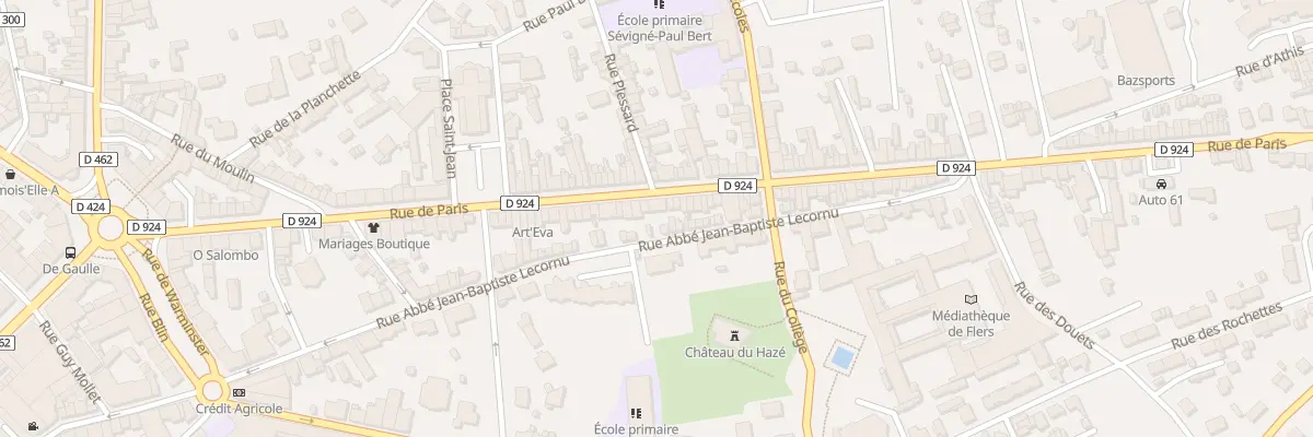 Plan du 110 Rue de Paris à Flers