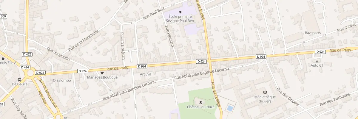 Plan du 121 Rue de Paris à Flers