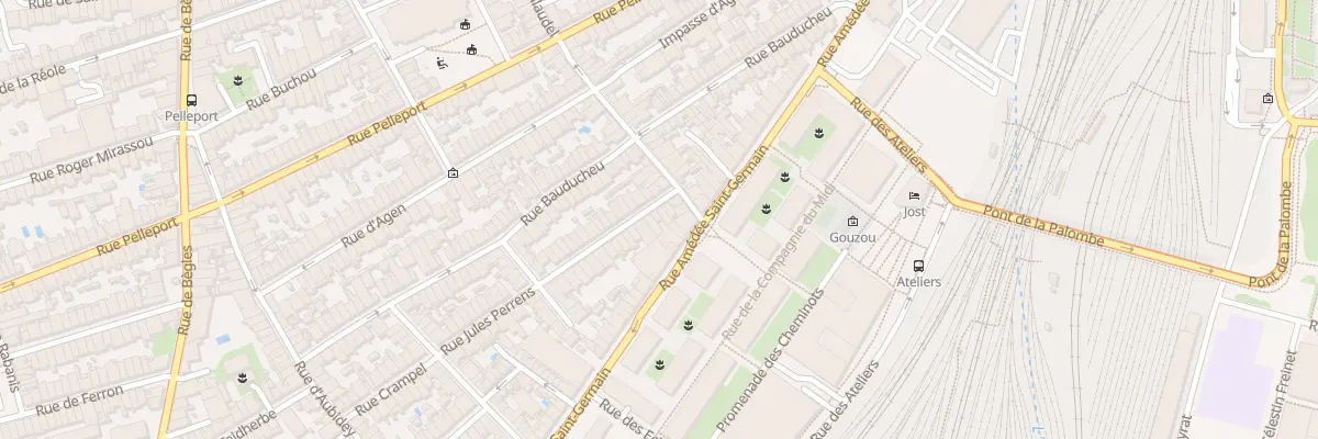 Plan du 8 Rue Jules Perrens à Bordeaux