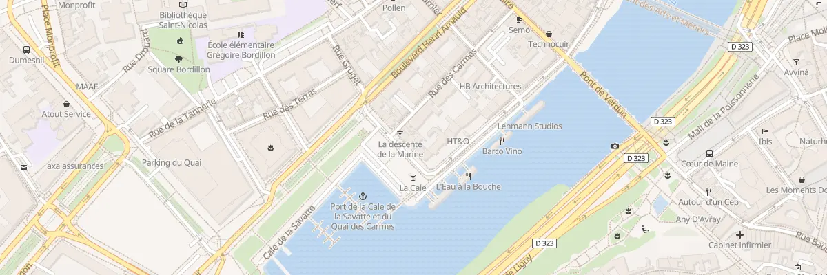 Plan du 24 Quai des Carmes à Angers