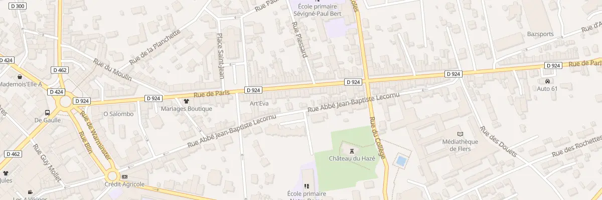 Plan du 104 Rue de Paris à Flers