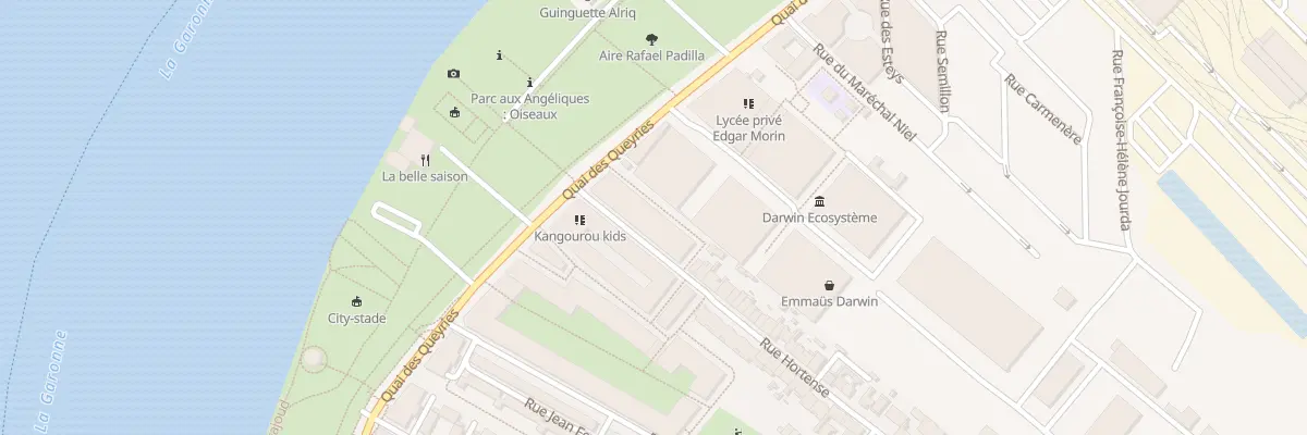 Plan du 10 Rue Hortense à Bordeaux
