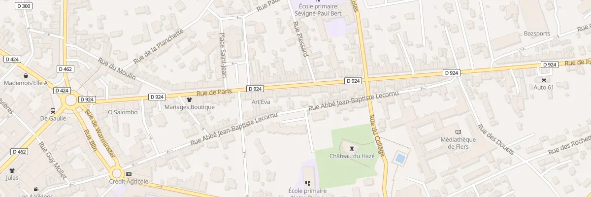 Plan du 102 Rue de Paris à Flers
