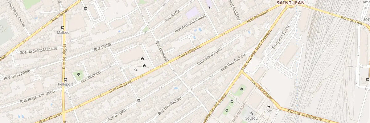 Plan du 88 Rue Pelleport à Bordeaux