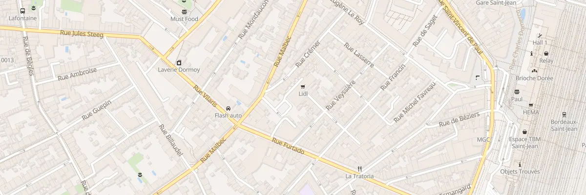 Plan du 16 Rue Furtado à Bordeaux