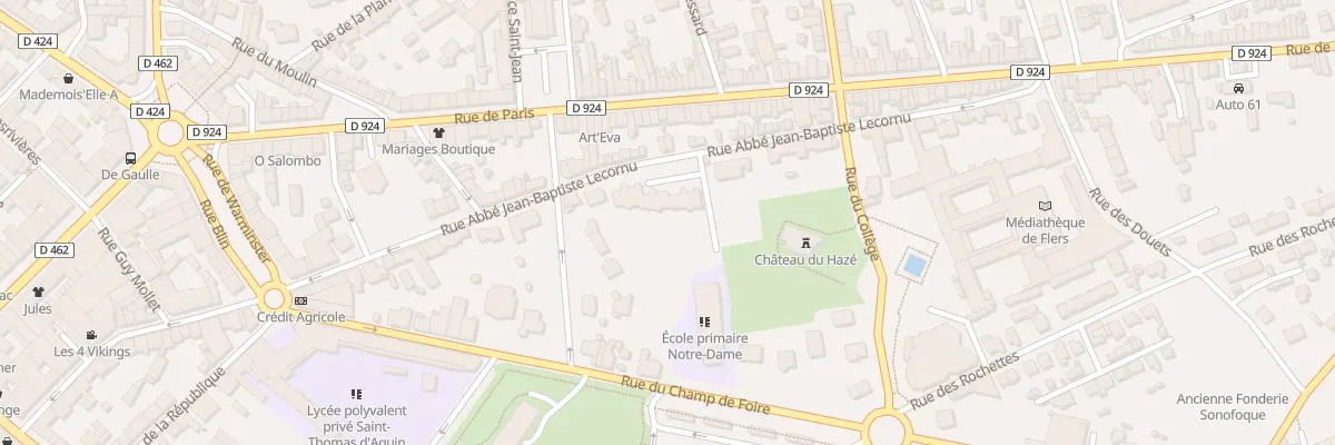 Plan du 84 Rue Abbe J.B Lecornu à Flers