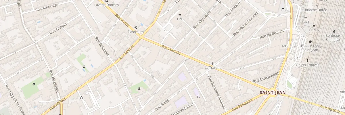 Plan du 25 Rue Furtado à Bordeaux