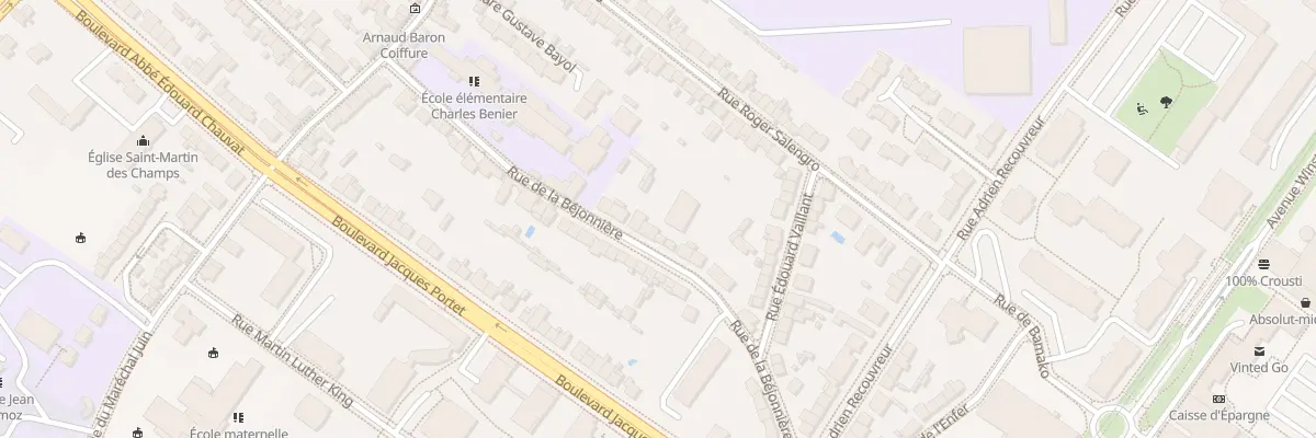 Plan du 25 Rue de la Béjonnière à Angers