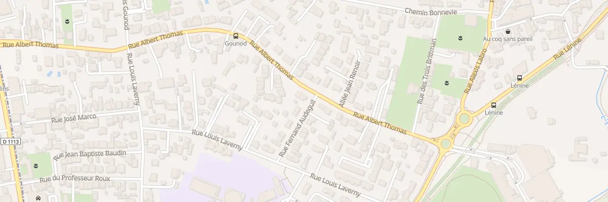 Plan du 36 Rue Albert Thomas à Bègles