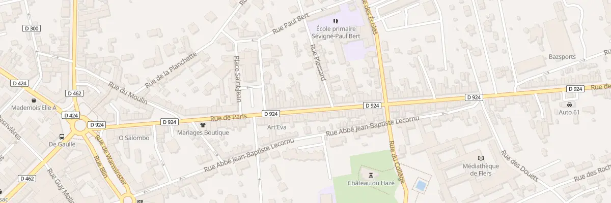 Plan du 103 Rue de Paris à Flers