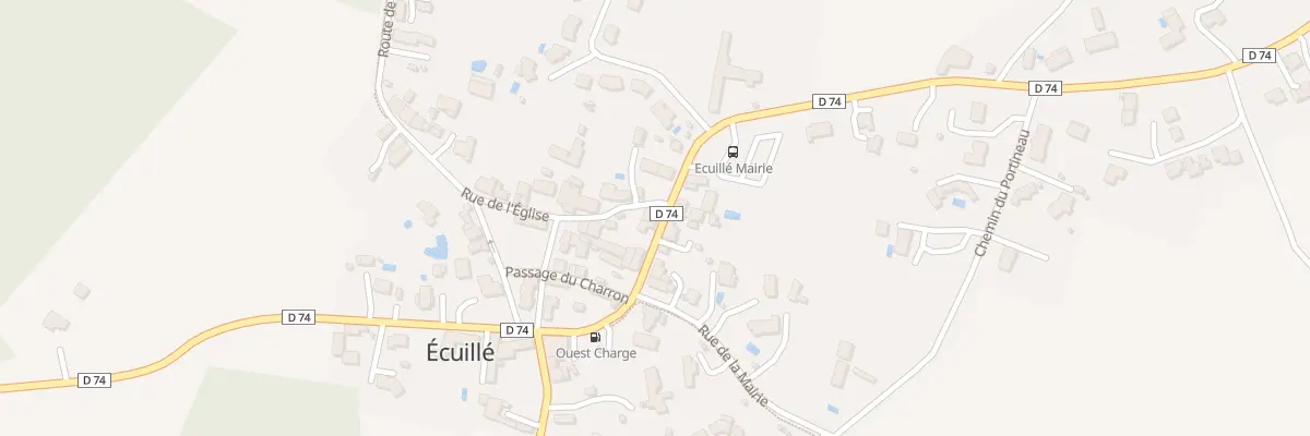 Plan du 9 Rue des Écoles à Écuillé