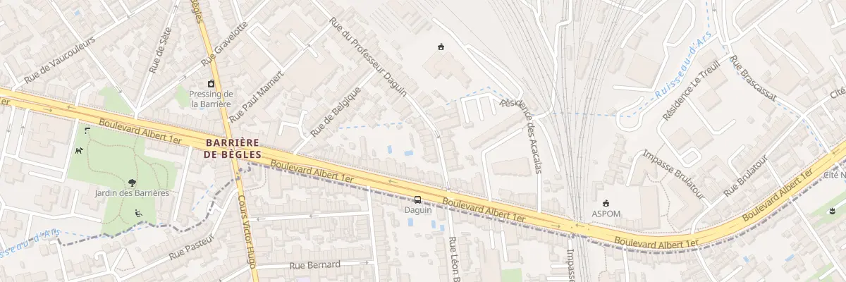 Plan du 45 Rue du Professeur Daguin à Bordeaux