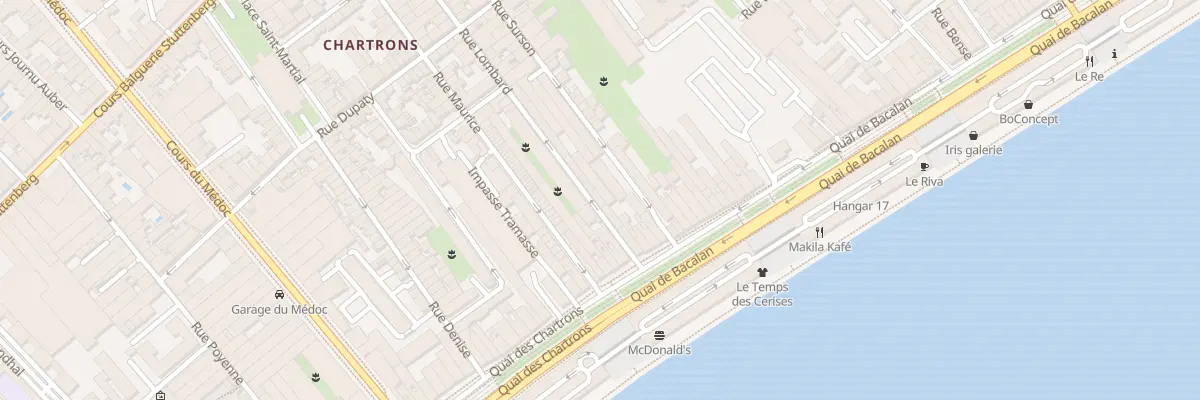 Plan du 23 Rue Lombard à Bordeaux