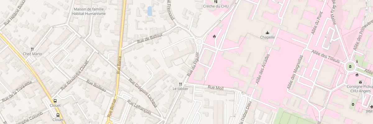 Plan du 1 Rue Abbe Fremond à Angers