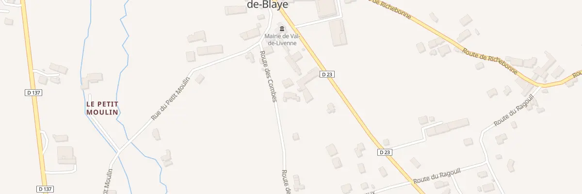Plan du 115 Rte des Combes à Val-de-Livenne