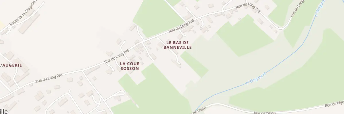 Plan du 540 Rue du Long Pre - Banneville à Malherbe-sur-Ajon