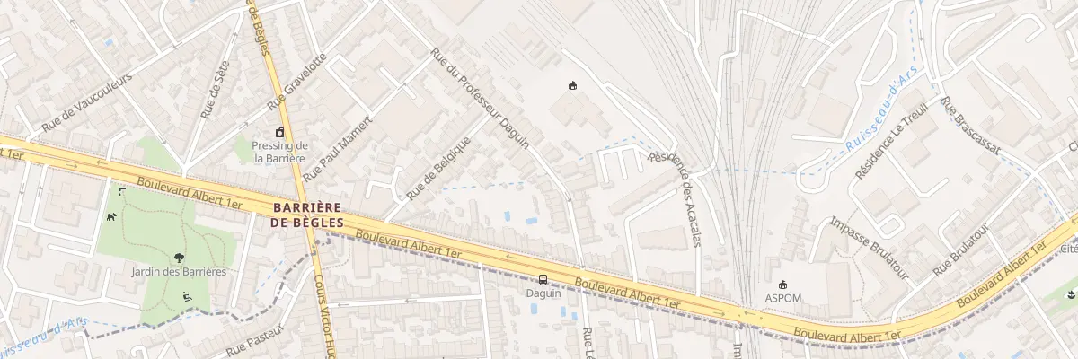 Plan du 39 Rue du Professeur Daguin à Bordeaux
