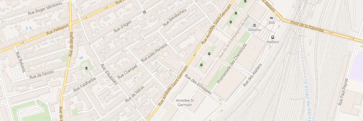 Plan du 94B Rue Amédée Saint-Germain à Bordeaux