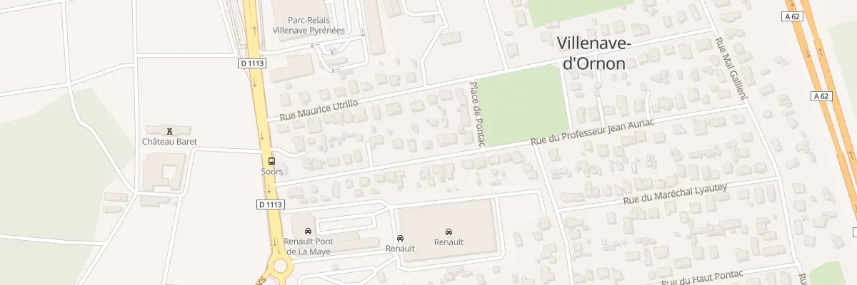 Plan du 18 Av du Prof Auriac à Villenave-d’Ornon