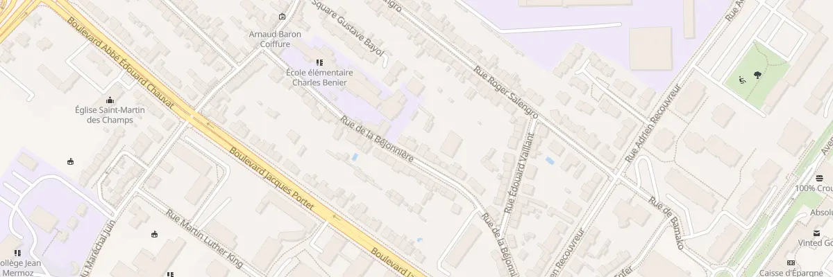 Plan du 21 Rue de la Béjonnière à Angers