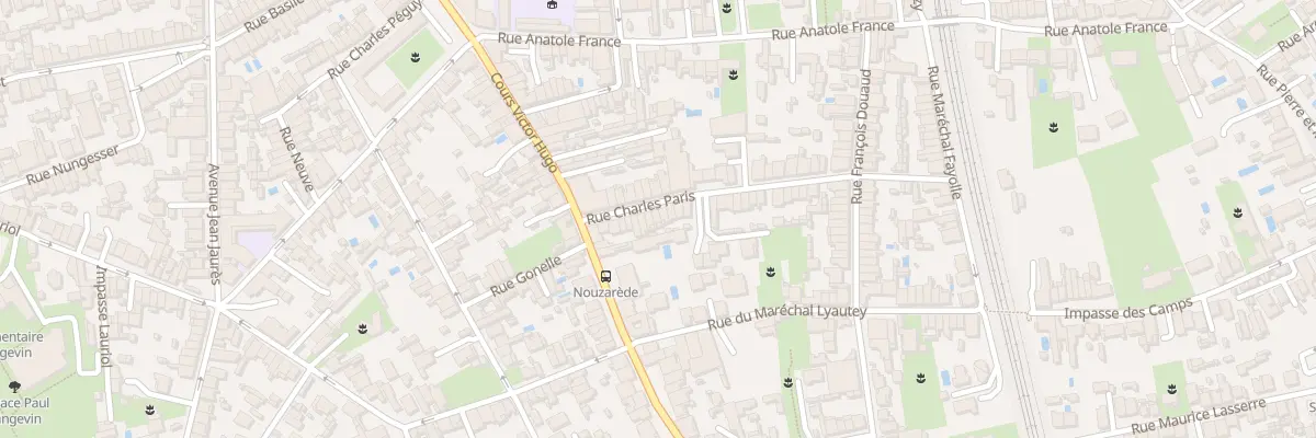 Plan du 17 Rue Charles Paris à Bègles
