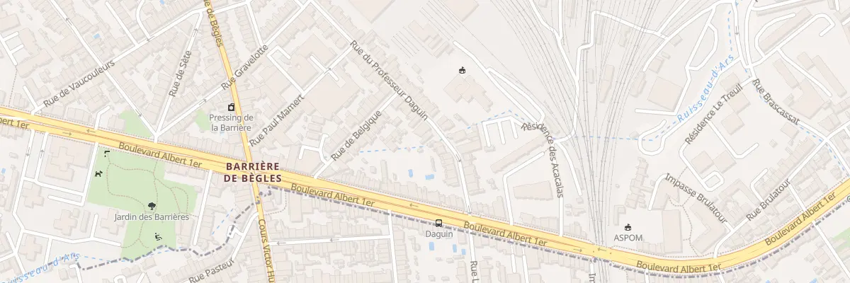 Plan du 37 Rue du Professeur Daguin à Bordeaux