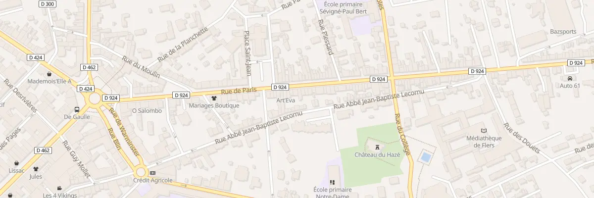 Plan du 88 Rue de Paris à Flers